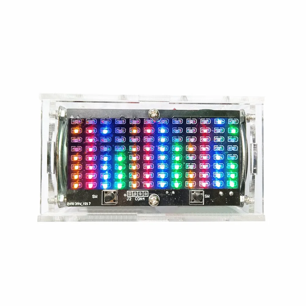 DIY Bluetooth Speaker Music Voice Control LED Spectrum Electronic Soldering Project DIY Electronic Kit 2*3W Practice Solder