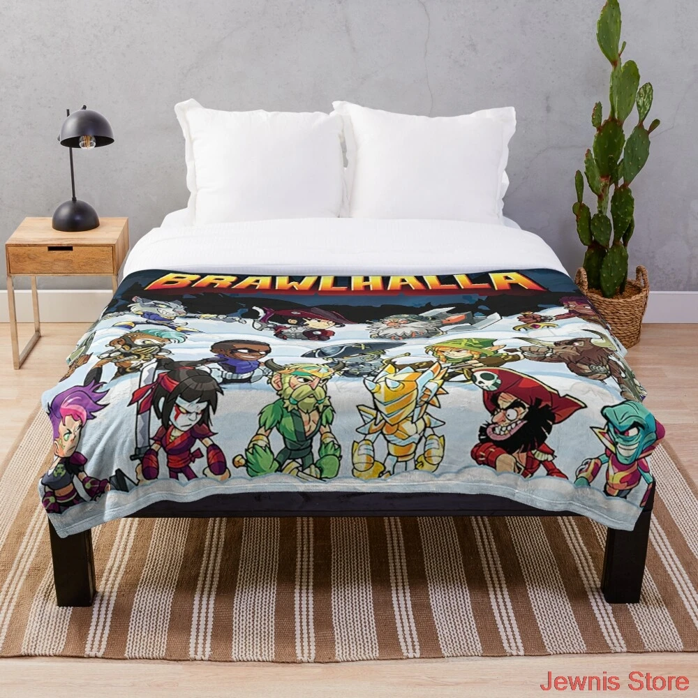 

The brawlhalla family Throw Blanket Creative Printed Soft Bath For Travel Blanket four season Outdoor Bedspread On The Bed
