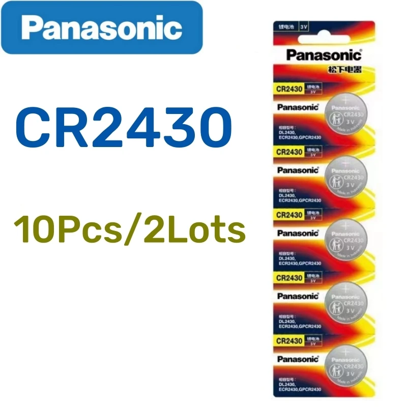 Аккумулятор Panasonic CR2430 220 мАч 10 шт
