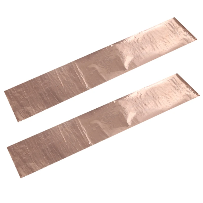 

2X Copper Foil Tape Shielding Sheet 200 X 1000Mm Double-Sided Conductive Roll