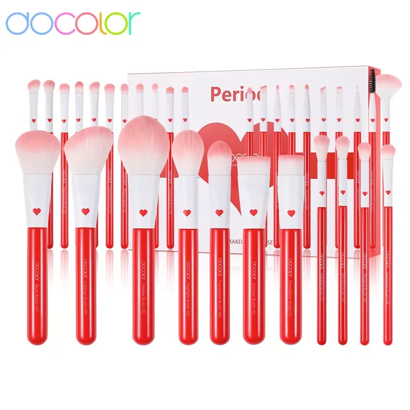 

NEW2023 Love Series Professional 32pcs Makeup Brushes Foundation Powder Eyeshadow Makeup Brushes For Christmas & Valentines