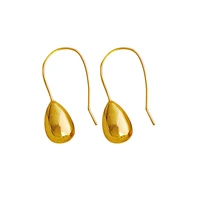 luxury gold silver color geometric water drop earrings for women elegant delicate simple long metal dangle earrings jewelry gift