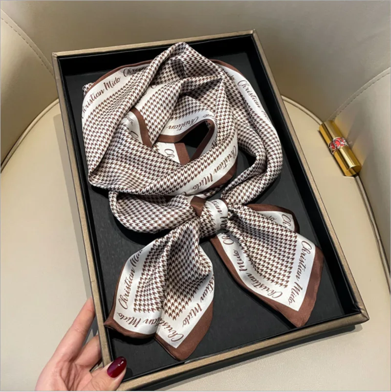

150*15cmSilk Scarf Summer Scarves Shawl Ladies Elegant Soft Scarf Women Sunscreen Bandanna Chiffon Muffler Foulard Poncho