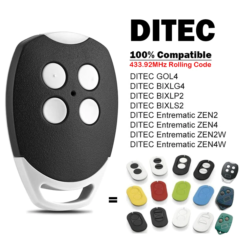 Фото Специальное предложение: Командный передатчик DITEC Entrematic ZEN 2 4 GOL4 ZEN2 ZEN4 ZEN2W ZEN4W BIXLG4 BIXLP2 BIXLS2 433 МГц для гаражных ворот/ворот №2