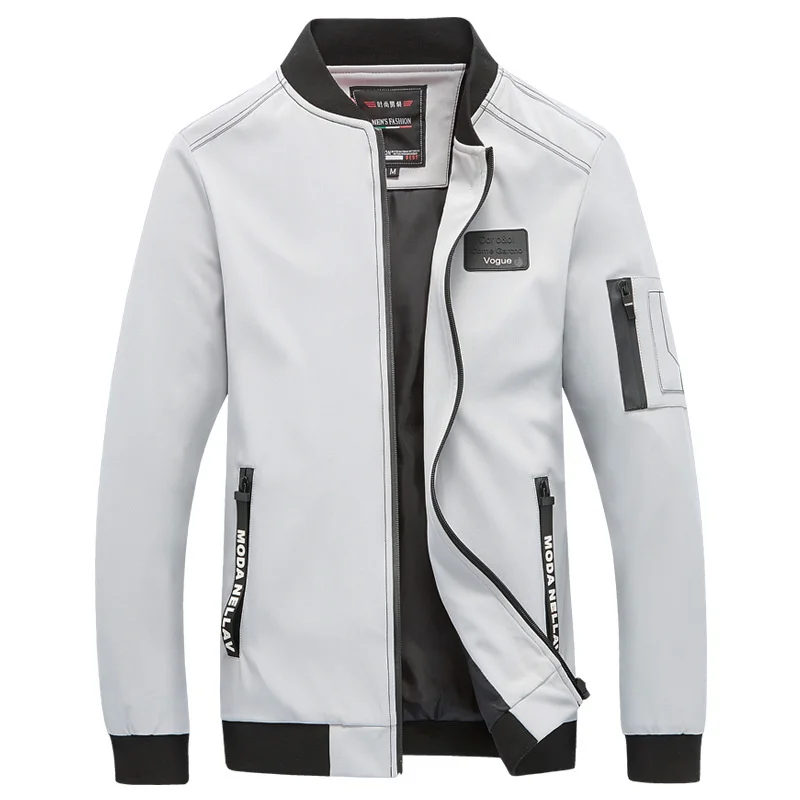 

Men College Casual Jacket Spring Autumn 2022 Male Brand Classic Windbreaker Thin Varsity Summer Coat Mens Fashion Overcoat 5XL