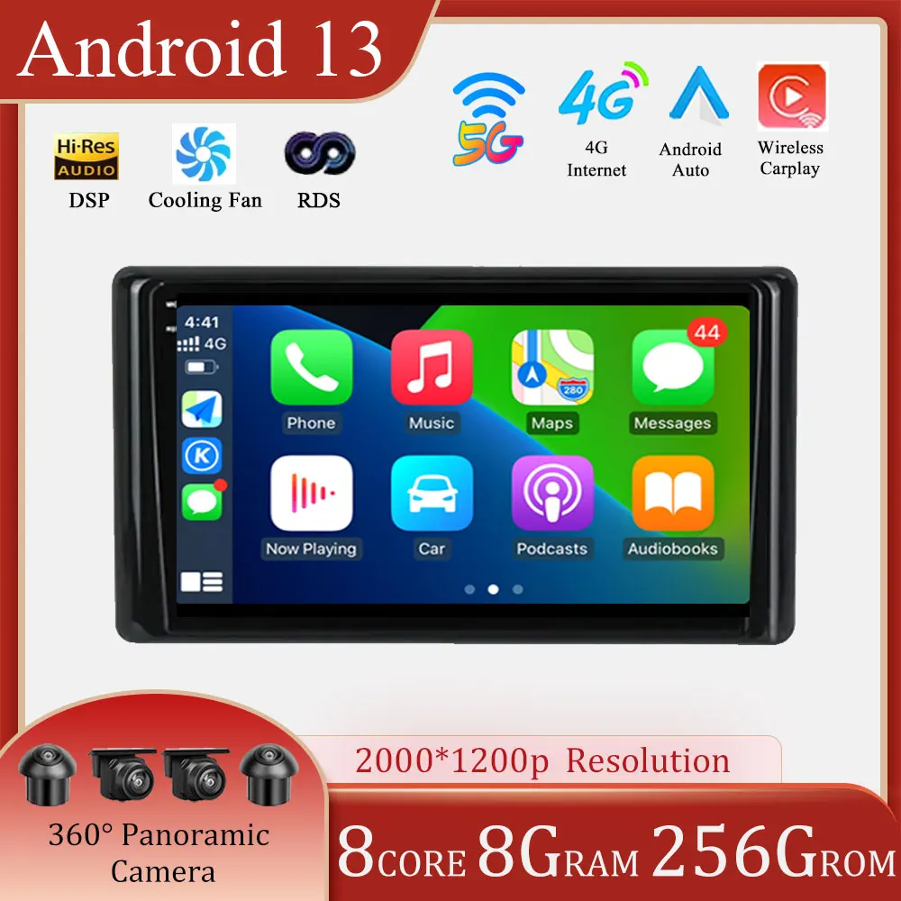 

Автомобильный радиоприемник 10,1 дюймов Android 13 мультимедийный QLED экран для Toyota Raize 2020 проигрыватель Встроенная навигация видео CarPlay 4G WiFi