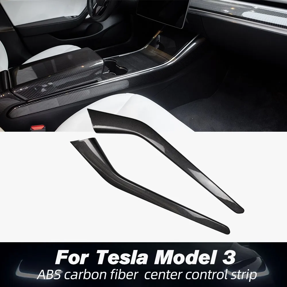 

Model3 Car Carbon Fiber ABS Side Trim For Tesla Model 3 Accessories Protection Side Protector Cover Model Three