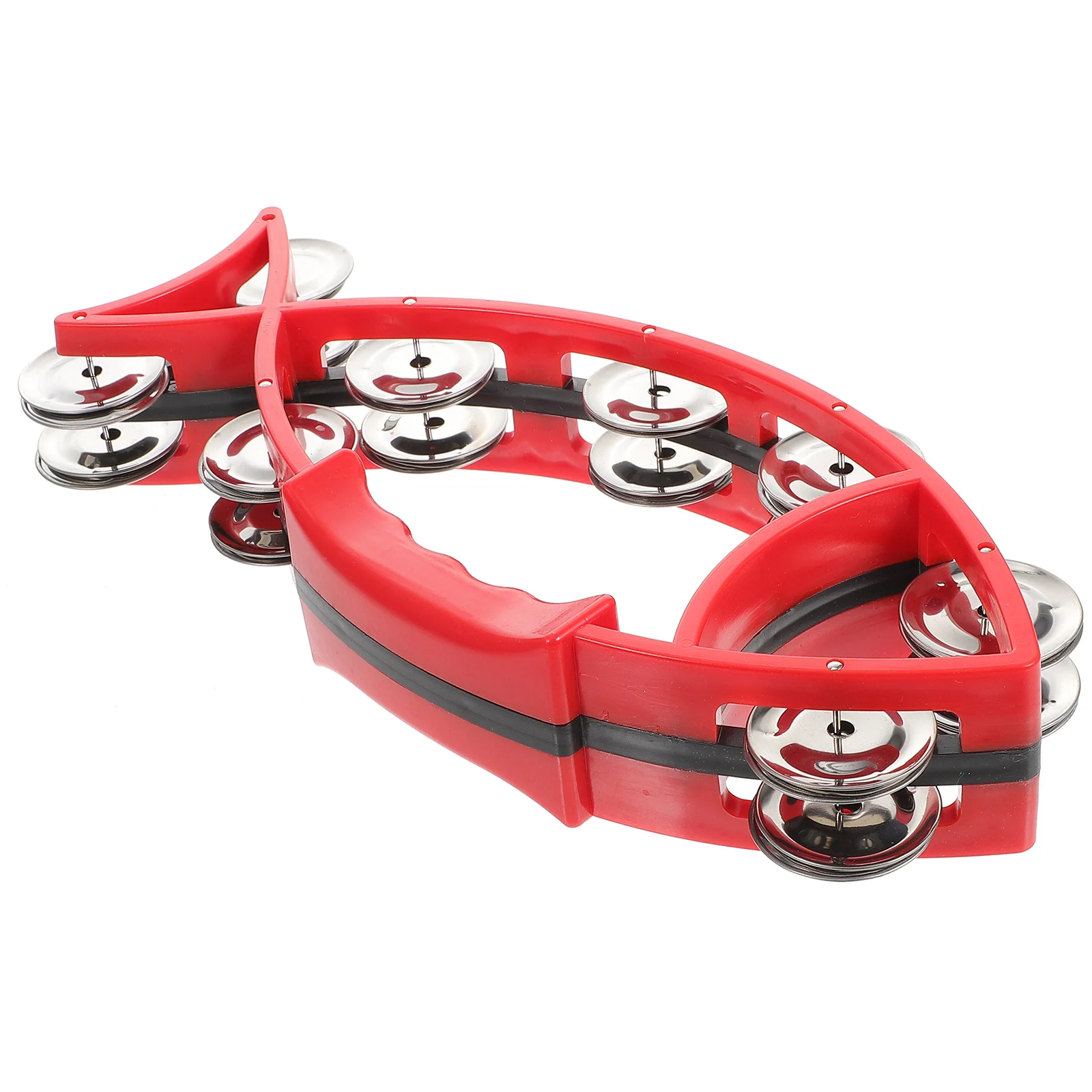 

Hand Bell Party Supply Props Tambourine Metal Funny Percussion Instrument Toy Tambourines Child