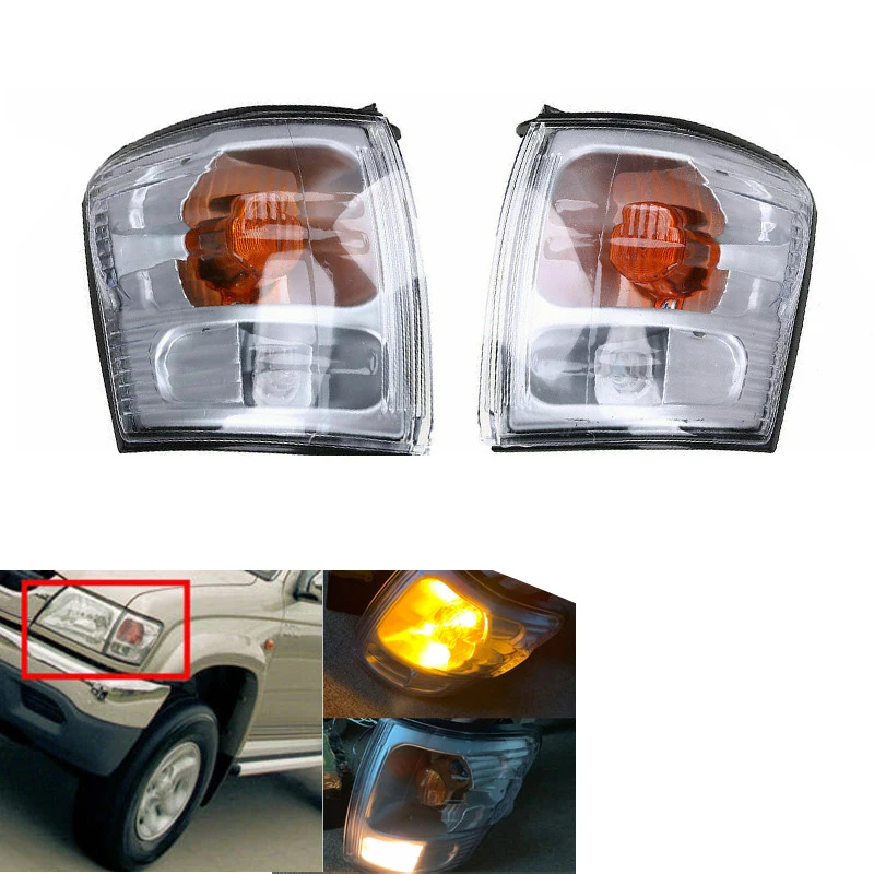 

Auto Car Front Corner Side Light Indicator Lamp Indicator for Toyota Hilux 2001- 2005 Facelift Auto Side Turn Signal Lamps
