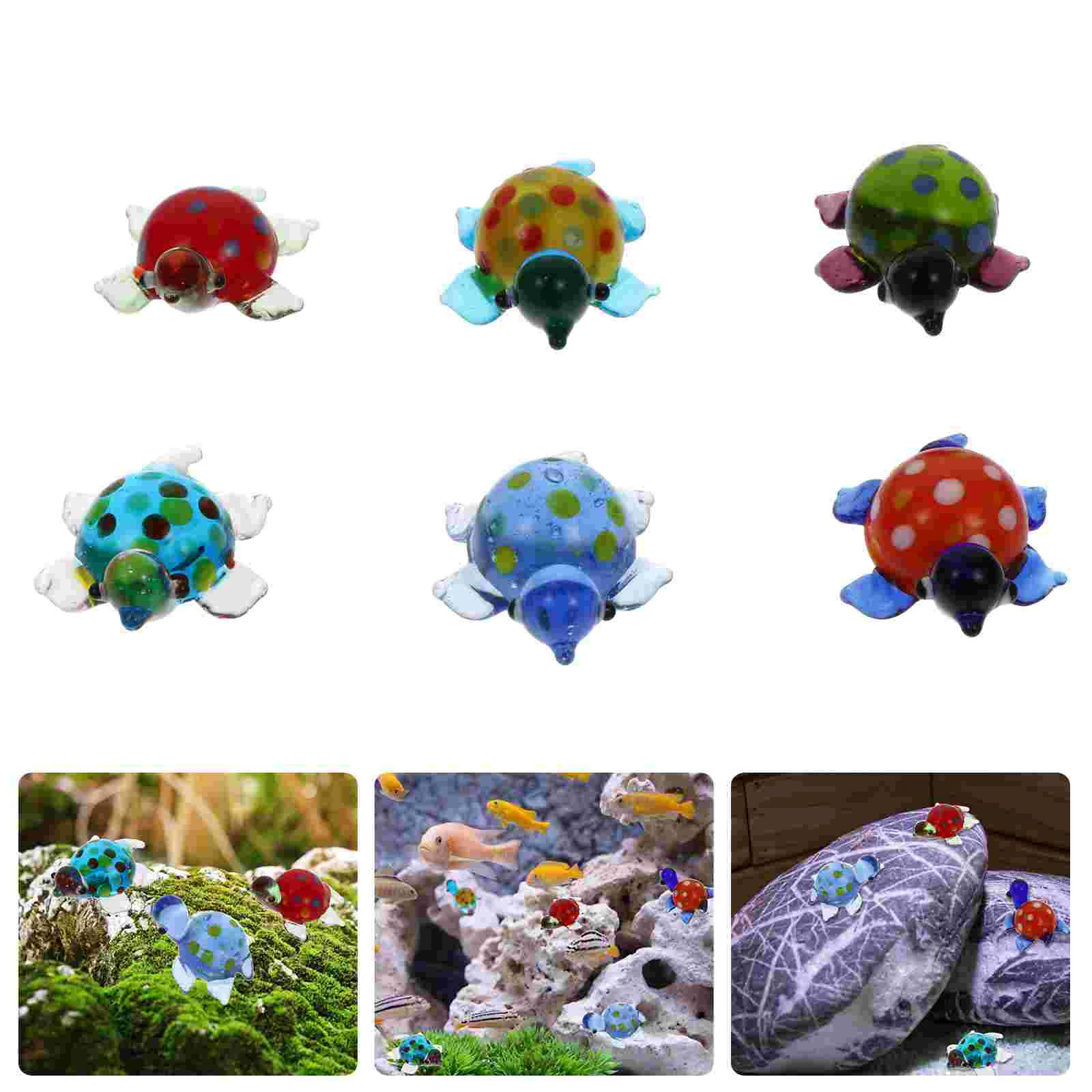 

Turtlefigurine Sea Hand Blown Figurines Tortoise Animal Miniature Bubbler Crafts Figures Decorative Pipemini Figure Crystal