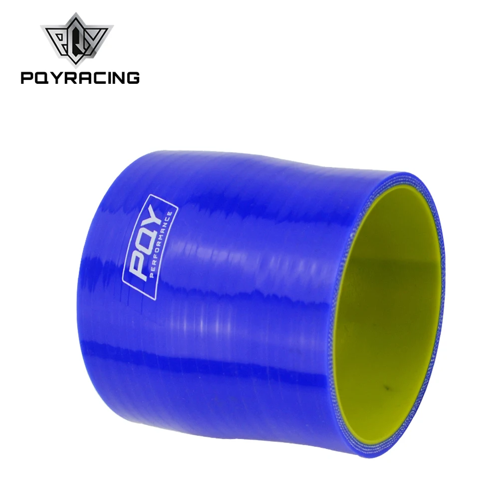 

2.75"-3" 70mm-76mm Silicone Hose Straight Reducer Joiner Coupling Blue&yellow PQY logo PQY-SH275300-QY