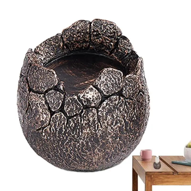 Tealight Holder Candle Stands For Centerpiece Ornaments Eggshell-shape Resin Figurines Egg Ornaments