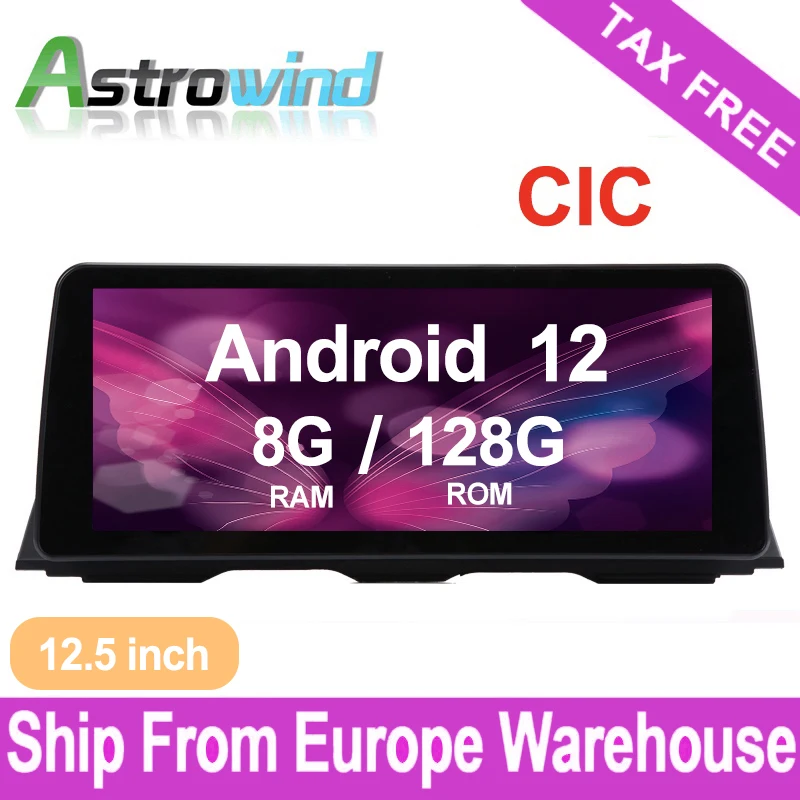 

12.5" 8G RAM 256G ROM Android 12 Car Audio Video Media Stereo GPS ForBMW 5 Series F10 F11 2011 2012 2013 2014 2015 2016 NBT CIC