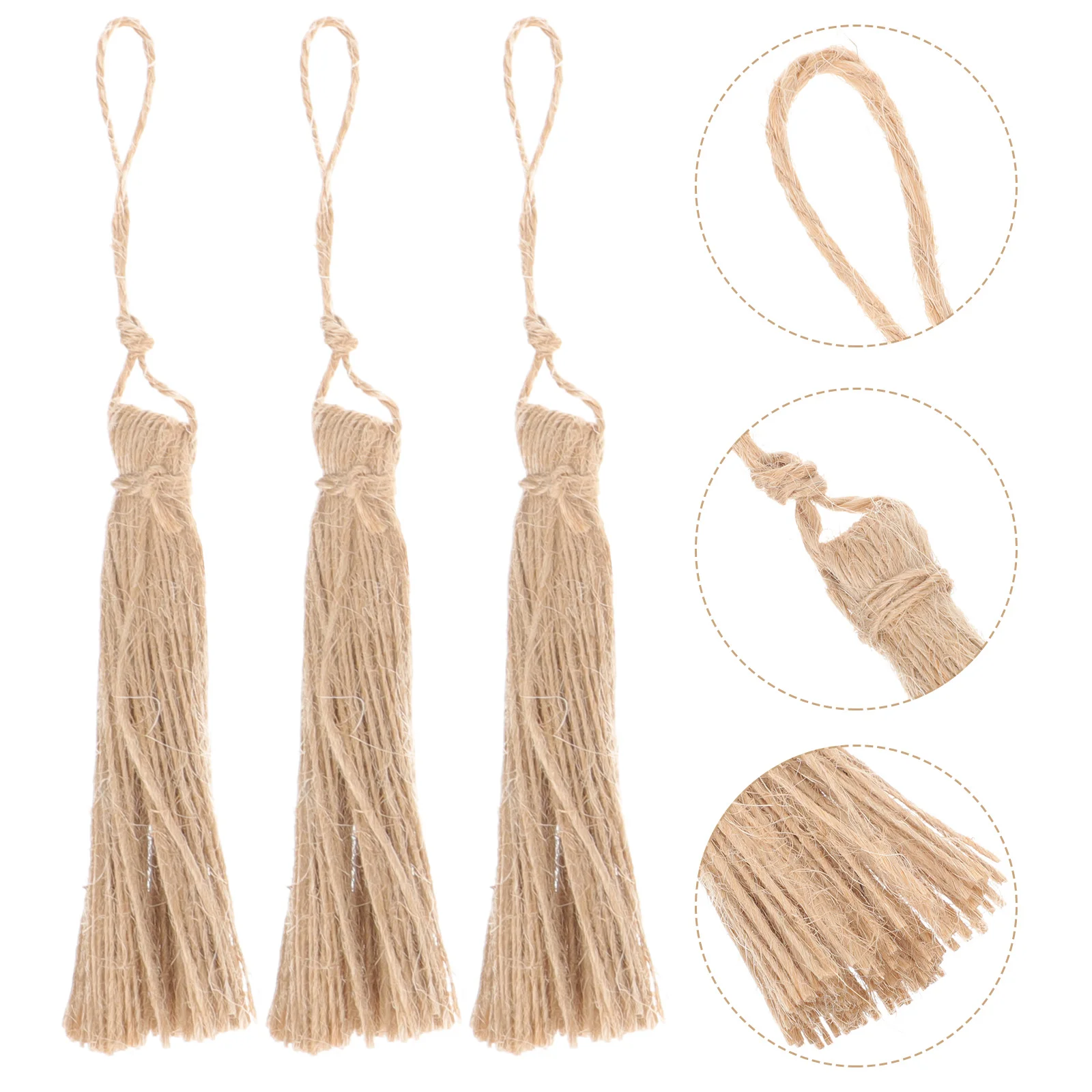 

Tassels Tassel Jute Burlap Rope Diymini Charms Birthday Women Gifts Bead Tags Natural Gift Ornament Chinese Garland Beads Rustic