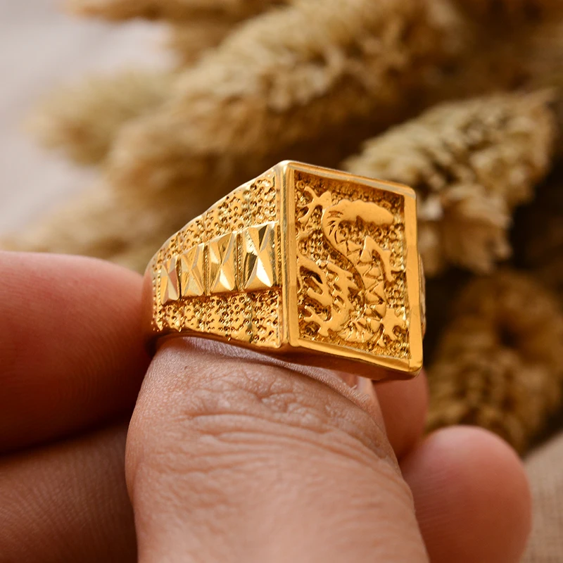 Дубай Эфиопия стандартное кольцо для мужчин-Арабские медные украшения идеальный