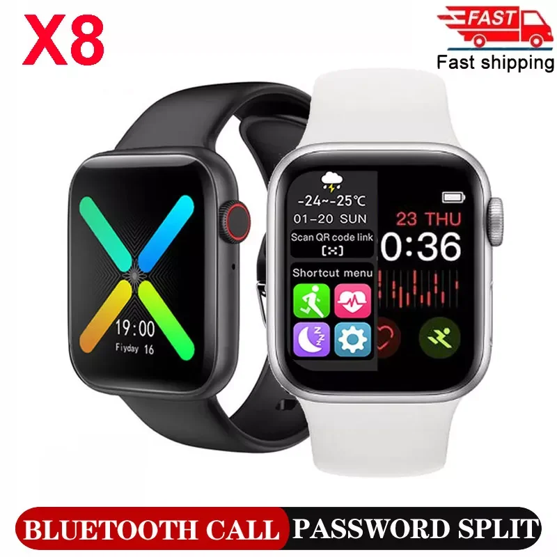 

Original IWO X8 Heart Rate Monitor Women's Watch Smart Watch Men's Smartwatch Bond Touch Fitness Tracker PKWatch Series