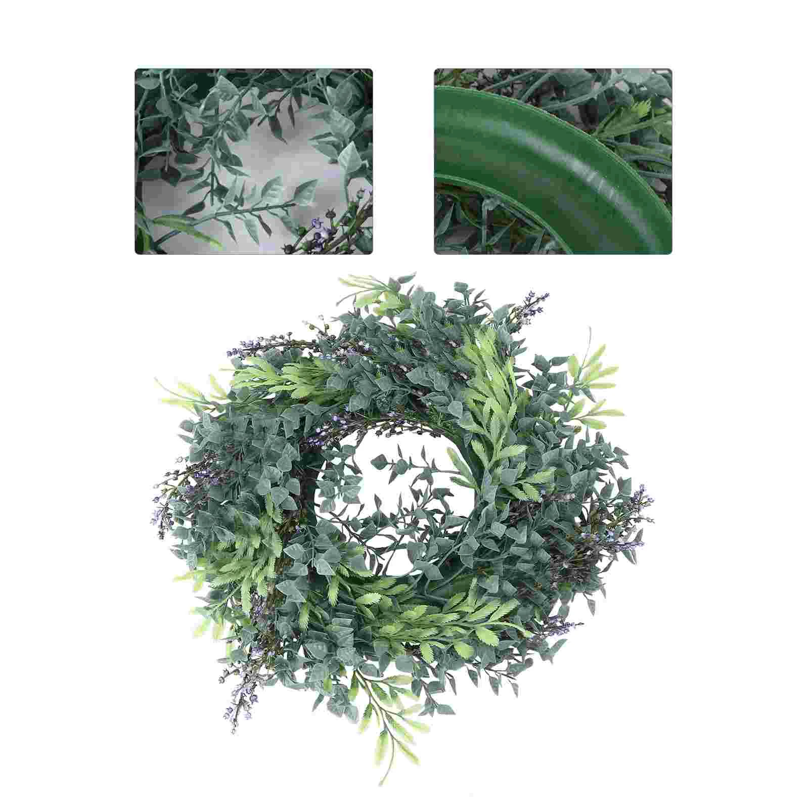 

1PC False Wreath Wedding Pendant Simulation Wreath Pendant Simulated Garland Door Decor for Door Wall