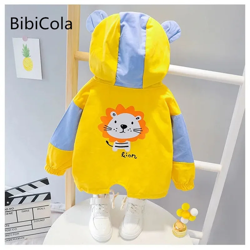 

Новинка 2022 года; Весенние пальто для маленьких мальчиков и девочек; Толстовки с капюшоном с изображением Льва; Куртка для детей; Свитер; Мила...