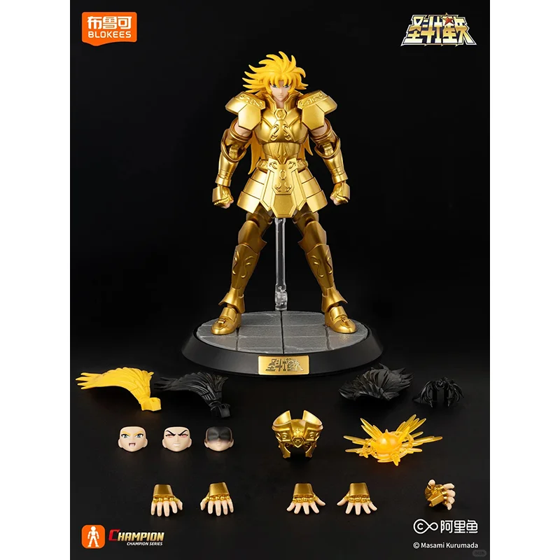 Фото Оригинальные игрушки Blokees Saint Seiya: Фигурка Феникса Икки, Золотой Святой SAGA, сборная модель, подарки для чемпионов №4