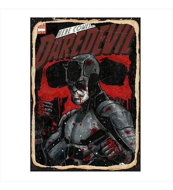 

Daredevil Metal Poster Tin Sign Vintage Plaque Sign Pub Bar Wall Decor Home Room Wall hanging Plate Decoration 20x30cm/30x40cm