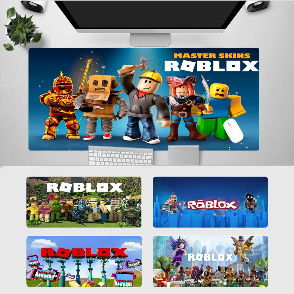 

Roblox Mouse Pads Laptop 900X400 Office Mause Pad Keyboard Kawaii Notebook Desk Mat Xxl Gaming Accessories Pc Mousepad 800x300