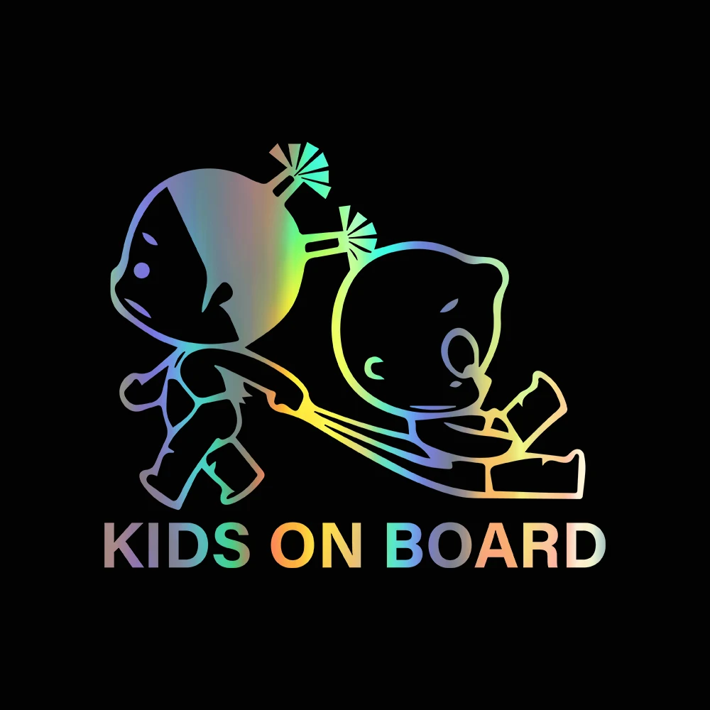 

Kids on Board Wall Stickers and Decals Funny Window Sticker Vinyl Decal for Home Office Bedroom Livingroom Decoration 5.9"x7.48"