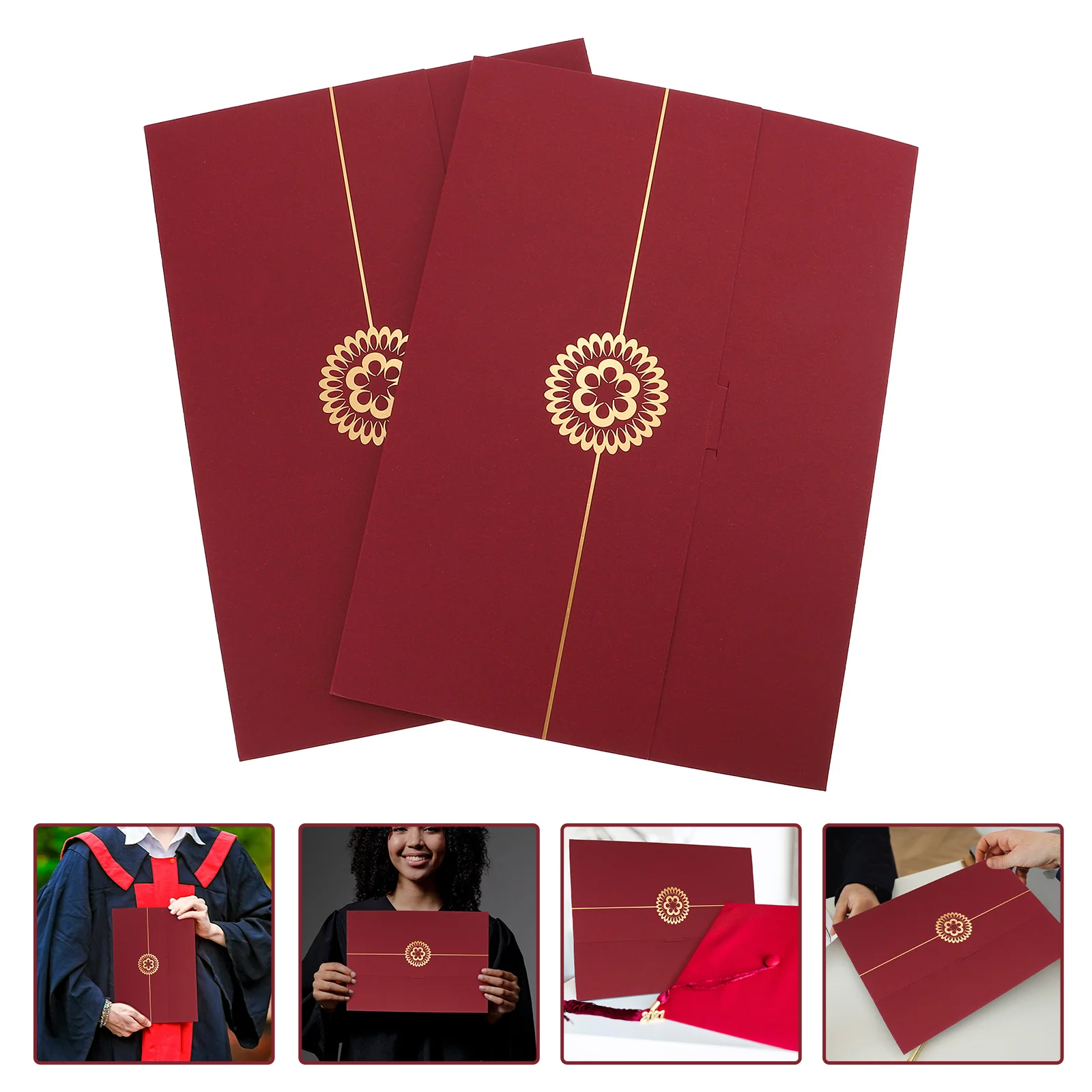 

Certificate Diploma Cover Holder Graduation Paper Covers Folders Protector Folder Award Document Envelope Paperboard Completion