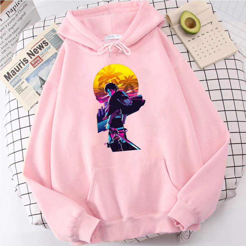 

Attack On Titan Print Harajuku Hoodie Hip Hop Men's Hooded Pullovers Loose Long Sleeves Sweatshirts Autumn Fashion Man Clothes