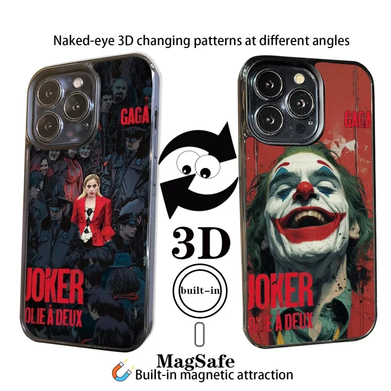 3D крутой мужской и женский чехол GAGA для телефона iPhone 11 12 13 14 15 16 Pro Max Plus магнитная
