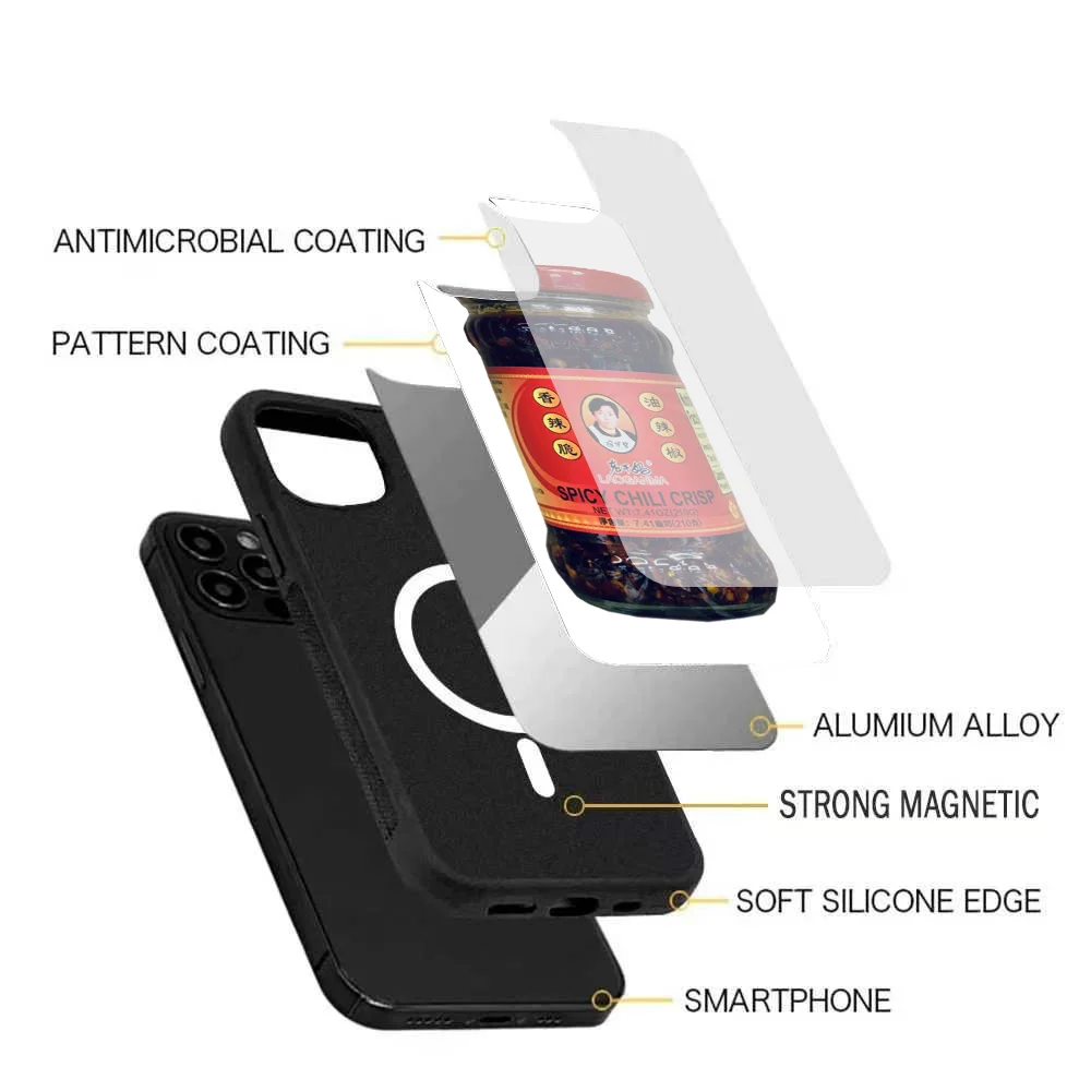 Чехол для телефона с соусом чили L-Lao Gan M-Ma IPhone 15 14 13 Pro Max 11 12 Mini Alex чехол