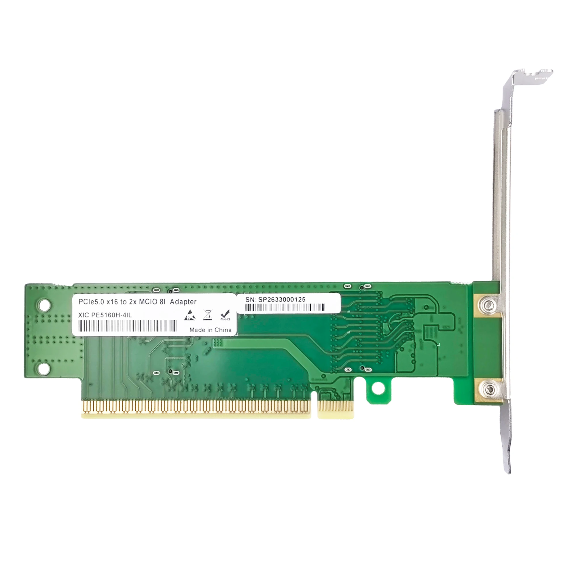 Фото Адаптер PCIe5.0 X16 на две карты расширения MCIO 8I №2