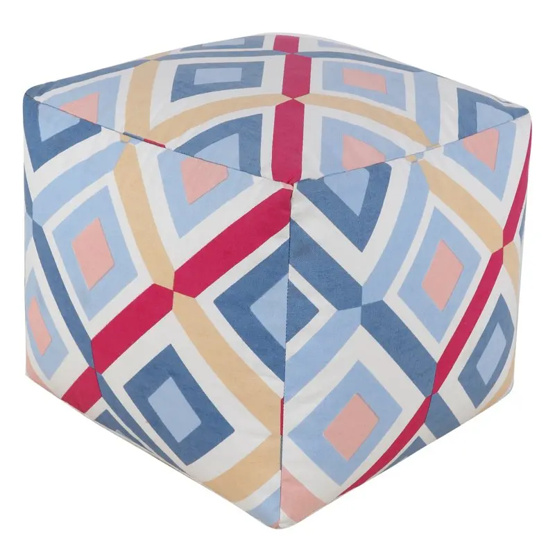 

Geometric Polyester Pouf