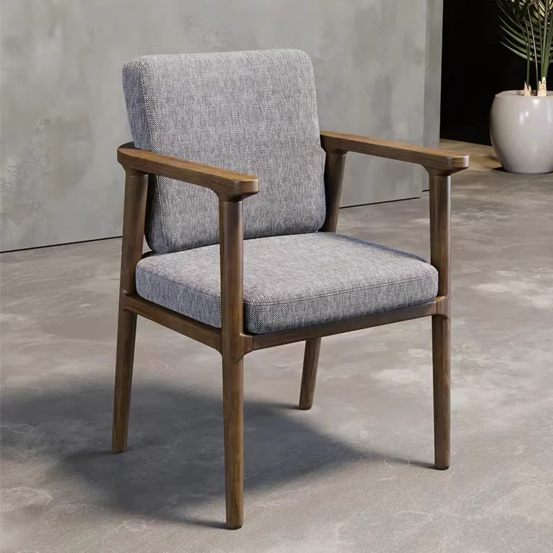 

Bedroom Wood Nordic Chair Dining Floor Makeup Occasional Office Chairs Arm Creative Cadeira Gamer Kitchen Furniture DC049 WYH