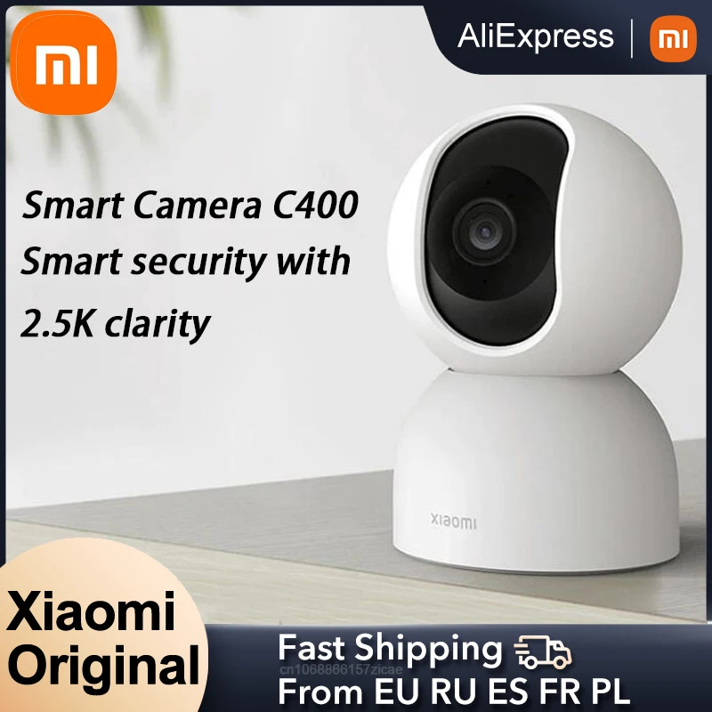 Xiaomi Global Version Mi Smart Night Vision Camera C400 Smart Security With 2.5K Clarity 4MP 360 Rotation AI Human Detection
