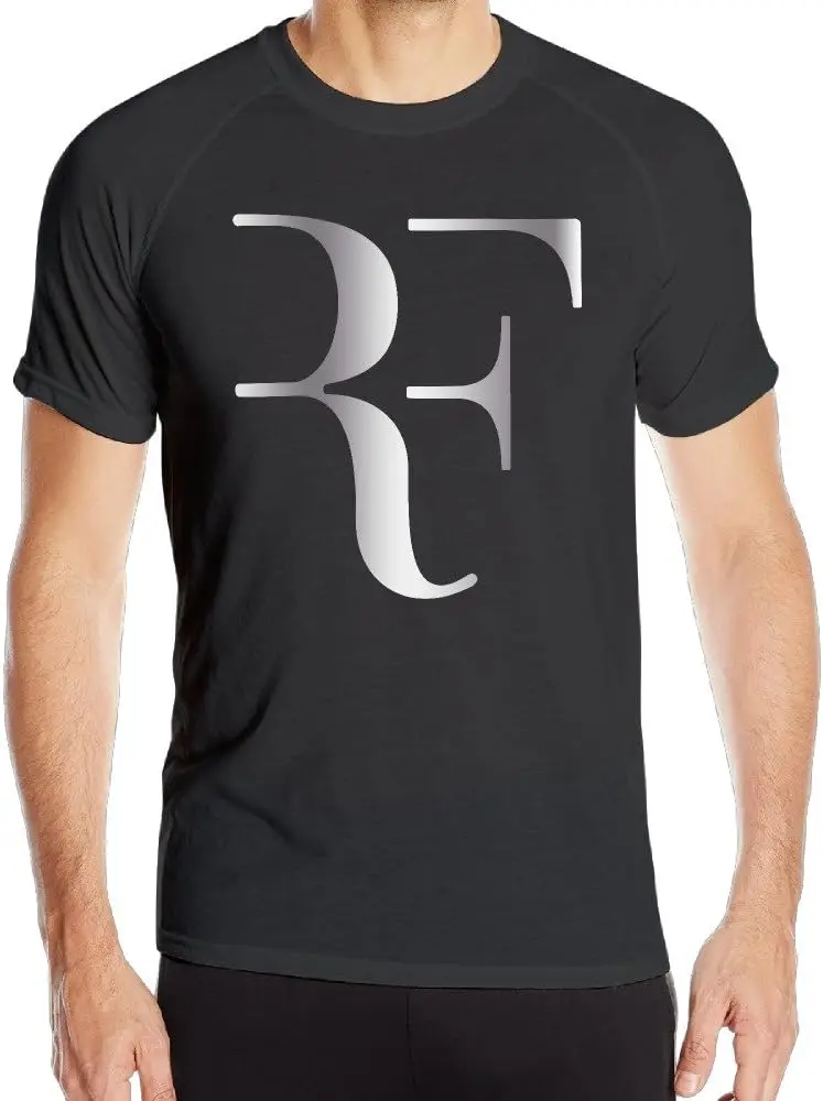 이НА Чоловіча футболка Roger Federer Platinum Logo Quick Drying T-Shirt Black