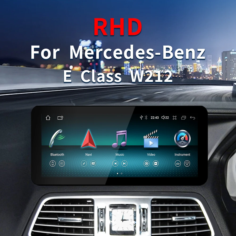 RHD10 25-дюймовый новый автомобильный радиоприемник Android 14 DVD мультимедийный