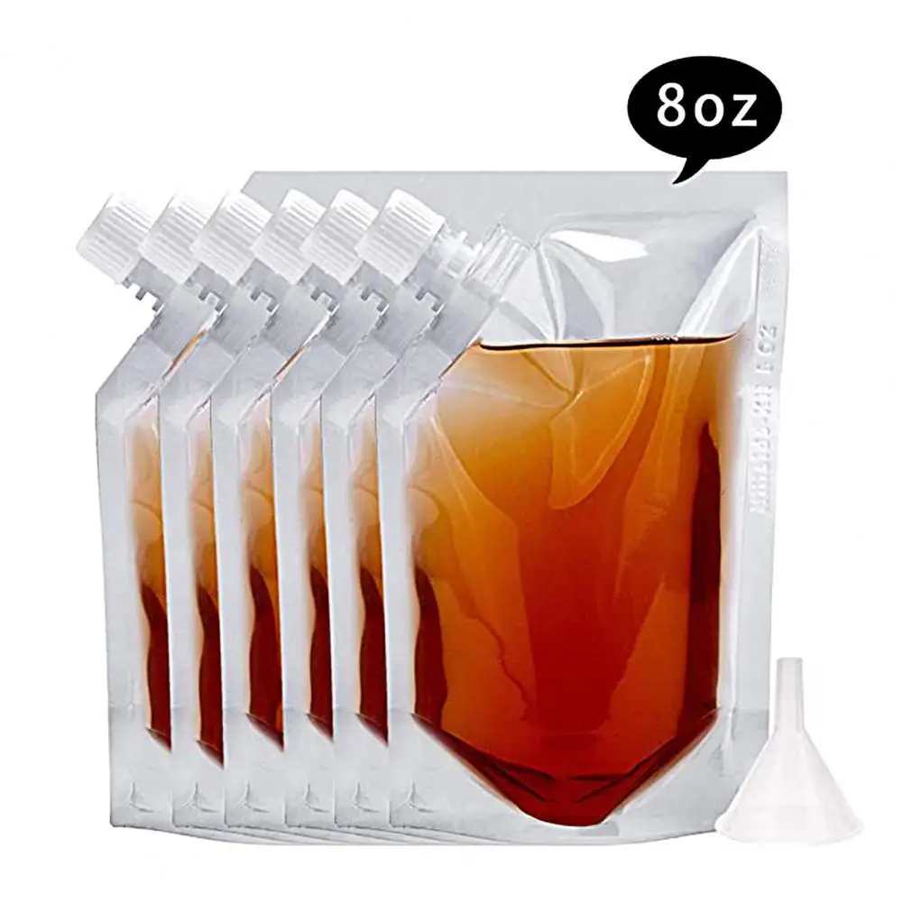 Transparent Lightweight Flask Liquor Cruise Pouch Sneak Alcohol Bag for Hiking