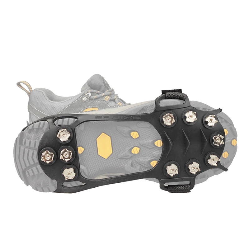 Hiking Shoe Covers Outdoor 11 Tooth Skates Non-slip Crampons Non-slip Wear-resistant Shoe Covers Strong Safe Wear-resistant