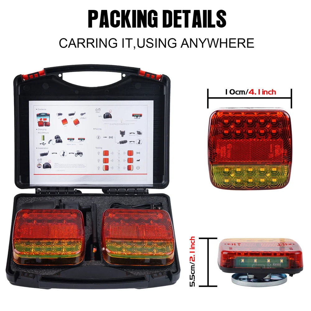 2 шт. беспроводная Магнитная Задняя панель для грузовиков