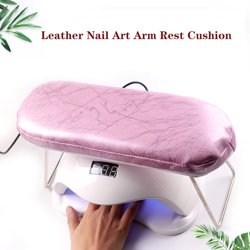 

Leather Nail Art Arm Rest Cushion Waterproof Pillow Wrist Support Hand Holder Pad Table Manicure Pedicure Tool for Nail Lamp