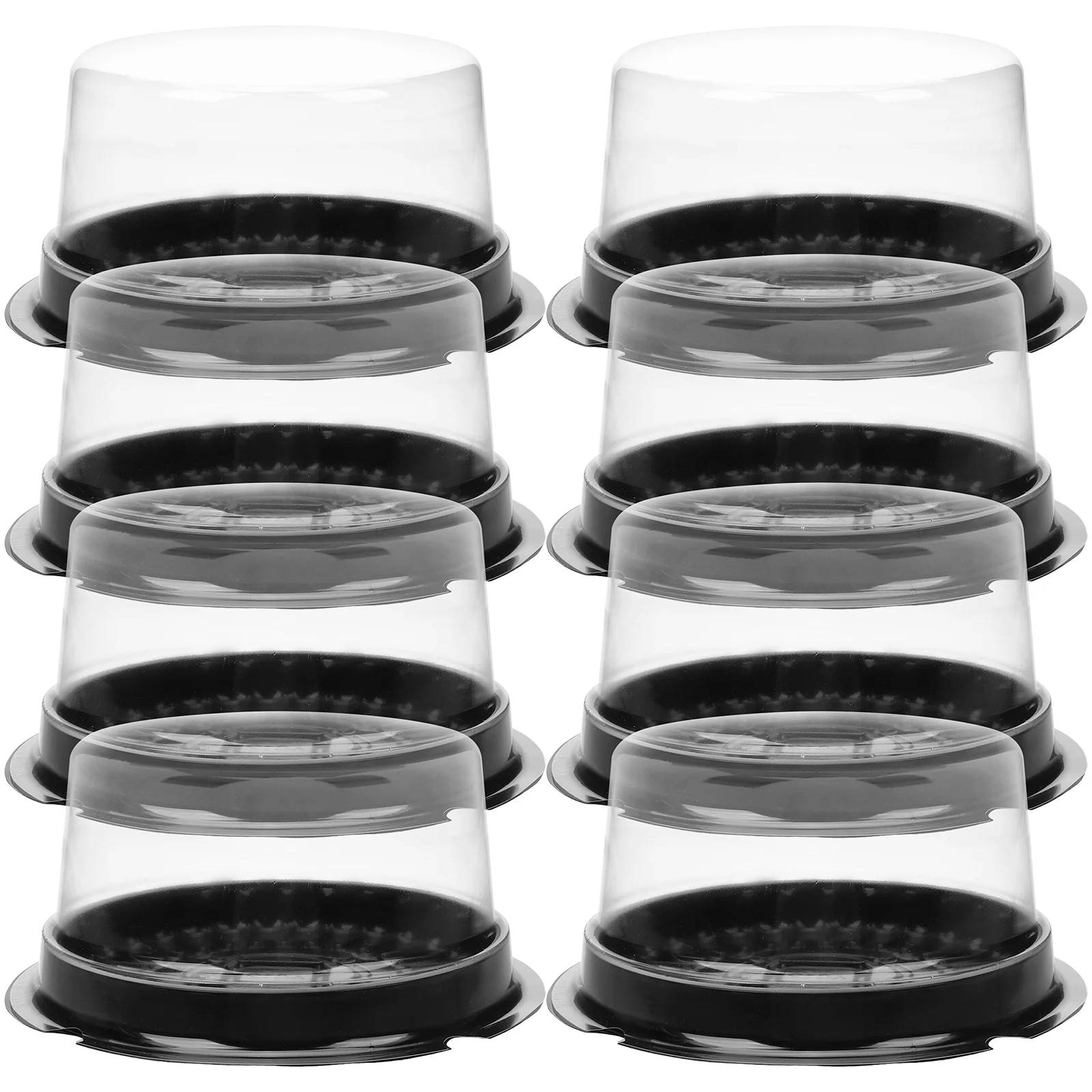 50 шт. коробка для тортов пластиковый контейнер с крышками контейнеры ломтиков