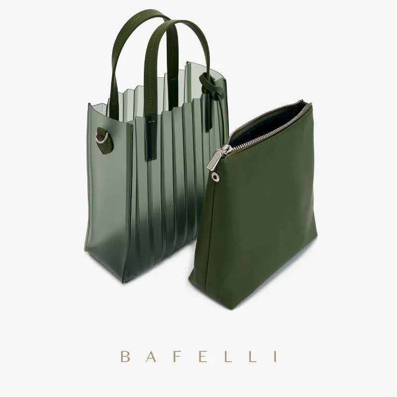 bafelli 2022 new womens handbags trending style fashion transpatent tpu jelly designer brand shoulder bag beach female purse free global shipping