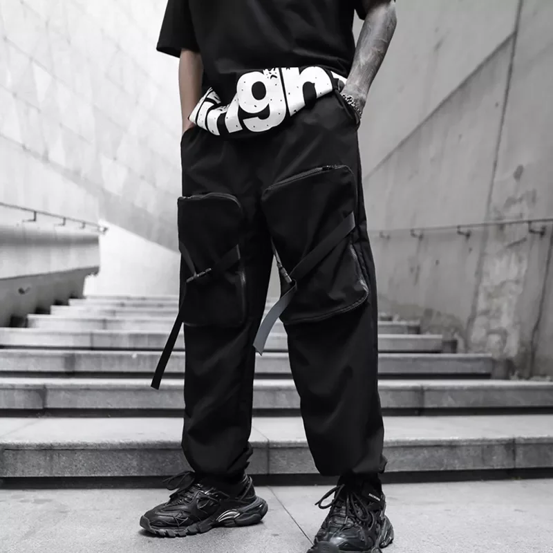 

2022New Hop Men‘s Streetwear Pants Men Cargo Pants Jogger Casual Trousers New Multiple Pockets Harem Pants Male Fashion Sweatp