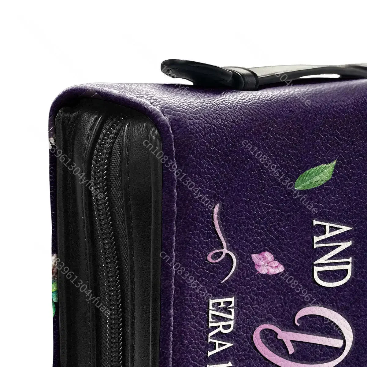 Фиолетовая птица цветочный принт Библии дамские сумки для хранения христианство