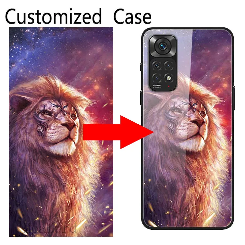 

Custom Personalized Glass Case For OnePlus ACE 10R Nord N20 CE 2 Lite 10 Pro 9RT 5G Customized DIY Glass Cover Shells