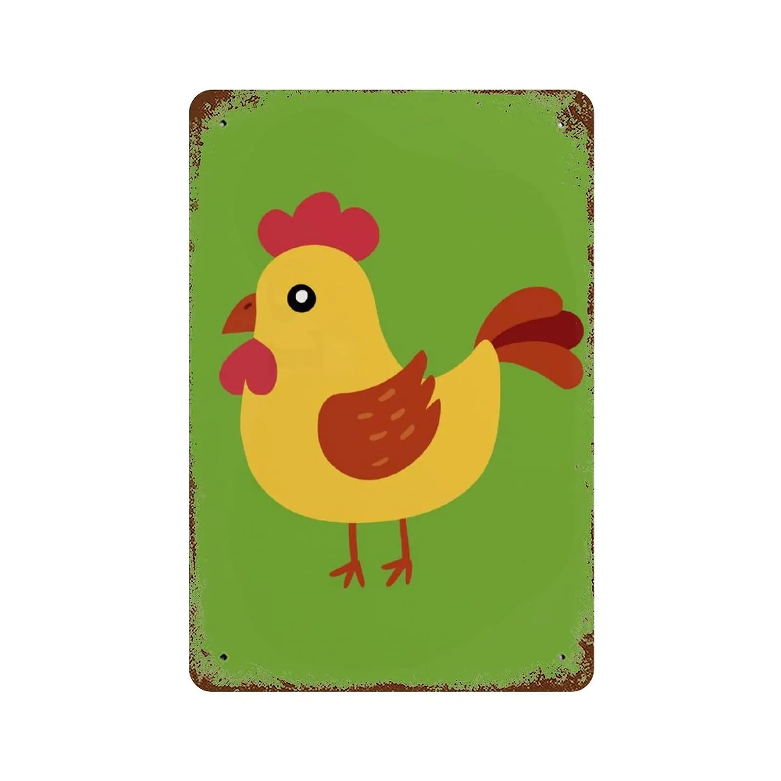 

Personalized Custom Country Chicken Plaque Metal Tin Sign Decoration Home Farm Farmhouse Bedroom Club Bar Bistro Cafe Signage