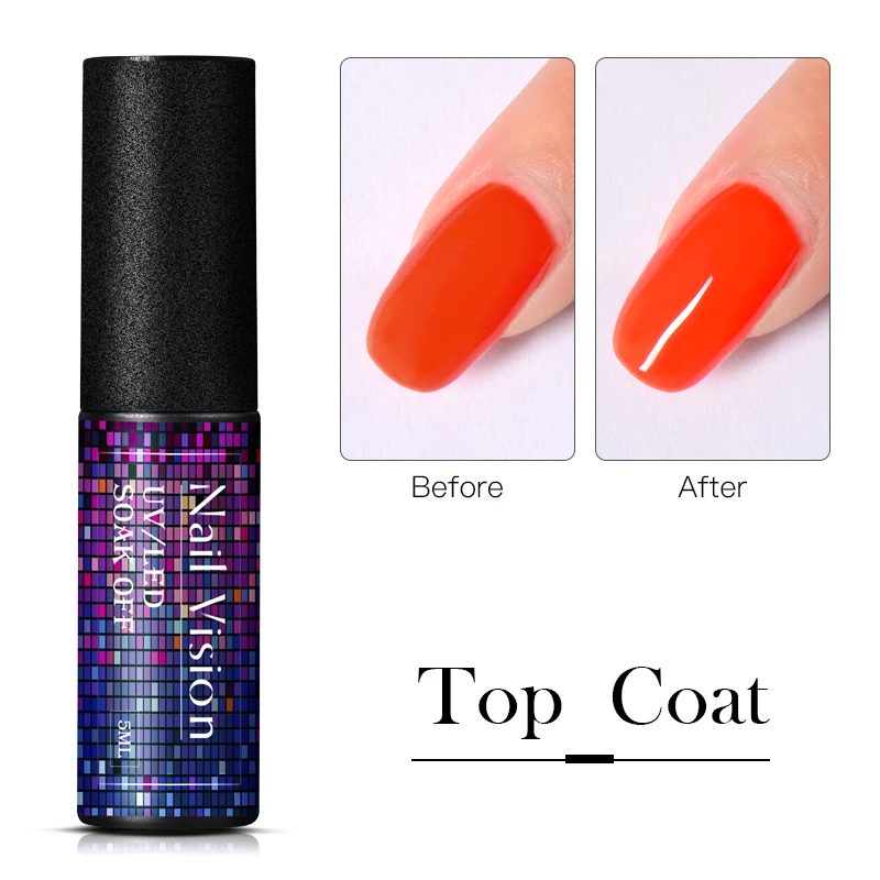 

5ML Top Coat Function Gel No Wipe Primer Base Top Coat Nail Polish Soak Off UvGel Polish For Nail Art Manicure