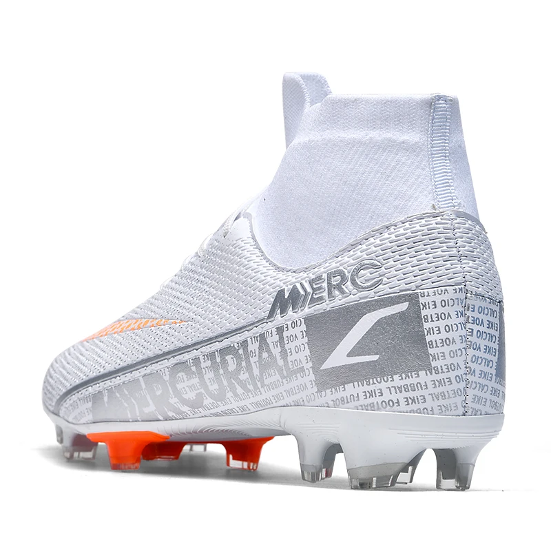 Men Soccer Shoes TF/FG High/Low Ankle Football Boots Male Outdoor Non-slip Grass Multicolor Training Plus Size 45 Match Sneakers