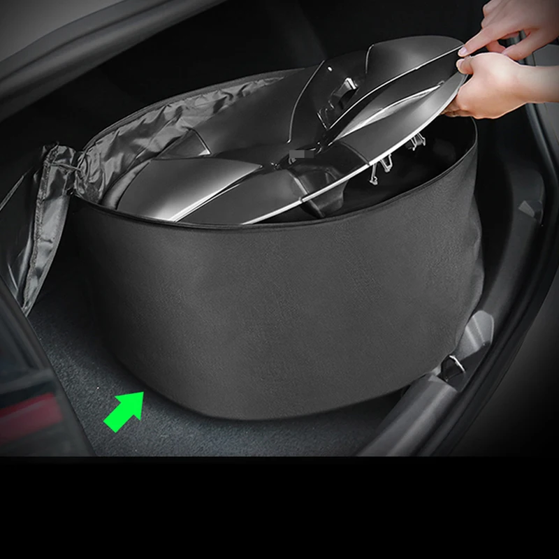 

For Tesla Model 3 Y S XWheel Cap Storage Bag Car Portable Carrying Hub Cover Oxford Accessories 1pcs/Set