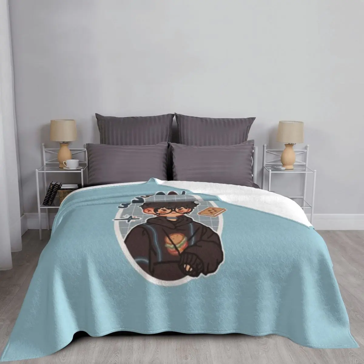 WONWOO ! Ультрамягкое одеяло из микрофлиса